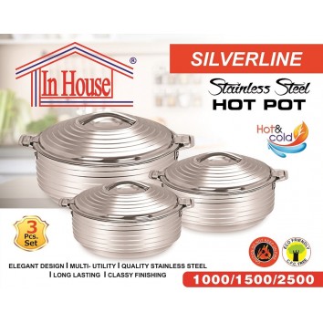 IN HOUSE STAINLESS STEEL HOT POT 3 PCS SET